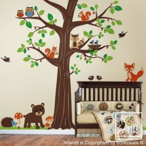 Wall Decals For Nursery Decorating Forest Animal