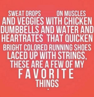 Favorite Things Fitness Quote