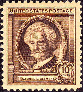Famous Quotes From Mark Twain aka Samuel L Clemens in Stamp Collecting