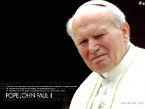 Pope John Paul ii closeup image
