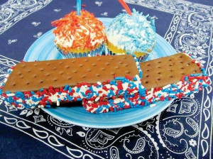 Cupcake and icecream treats with sprinkles image via Carol's Country ...