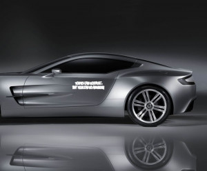 Yours can go fast .... funny ford chevy decal WHITE - vinyl wall quote ...