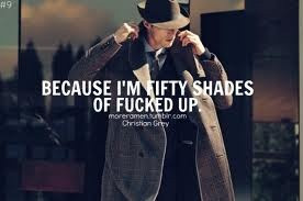 Fifty Shades of Grey, don't bother reading the books,this sums it up.