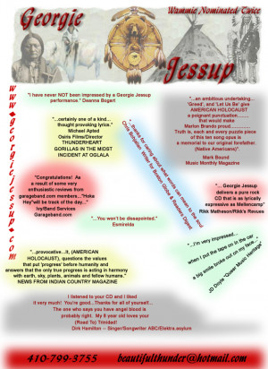 ... genocide,folk rock, country rock, John Trudell, Buffy Saint Marie