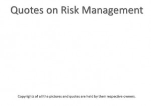 Quotes On Risk Management