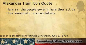 Alexander Hamilton : speech to the New York Ratifying Convention, June ...