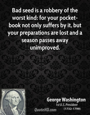 Bad seed is a robbery of the worst kind: for your pocket-book not only ...