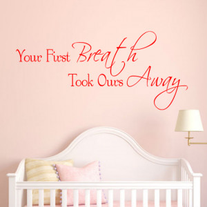 home wall art stickers baby new baby quotes