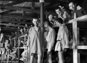concentration camp in April 1945. The construction of Buchenwald camp ...