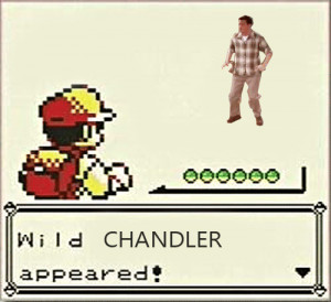 wild chandler appeared pokemon gaming animated gif funny pics pictures ...