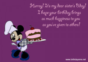 Birthday Quotes For Sister