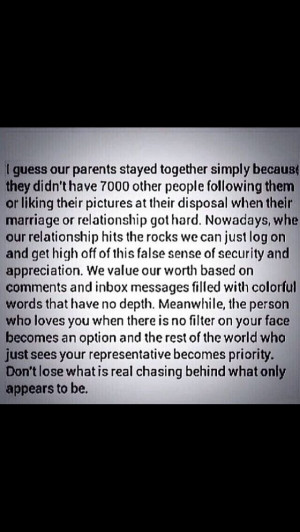 Social media ruins relationships; things were much simpler before ...