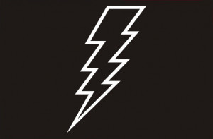 Lightning Bolt Symbol Black