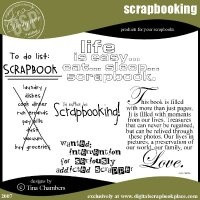Scrapbooking Word Art
