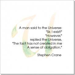 Stephen Crane, Calligraphy Art Plaques, Inspirational Gifts