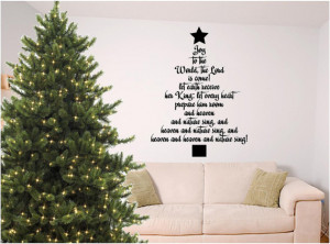 Christmas bible verse wall art, Joy to the World
