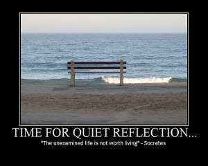 Time for quiet reflection...