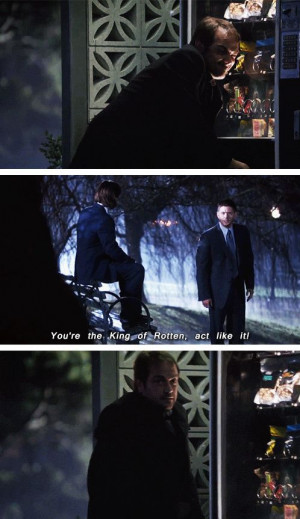 ... CROWLEY I SWEAR TO GOD STOP STEALING CANDY, it's too cute omfg I will