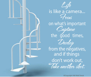 LIFE Inspirational Quote Wall Art Decal