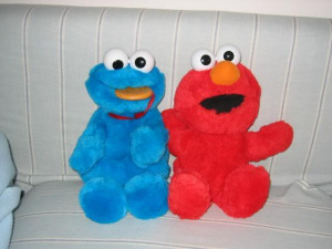 baby elmo and cookie monster Image