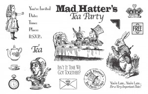 ... Mounted Rubber Stamp Collection by TweetyJill - Mad Hatter's Tea Party