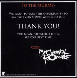 My Chemical Romance Quotes Tumblr