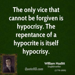 Hypocrisy The Repentance Hypocrite Itself