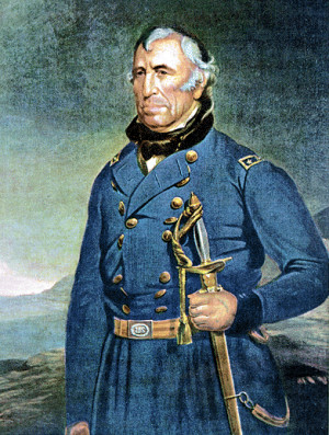 Major Zachary Taylor during the Mexican War