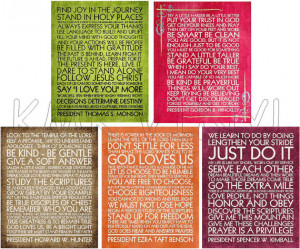 Quotes from LDS prophets... downloadable digital print art printable