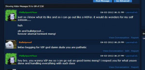 begging for VIP cause you have low self esteem