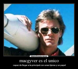 Macgyver Funny Quotes Carteles funny macgyver