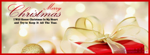 Facebook Timeline Merry Christmas Wishes Christmas Gift FB Cover Xmas ...