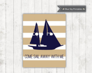 come sail away with me 8x10 wall a rt jpeg pdf file home decor sail