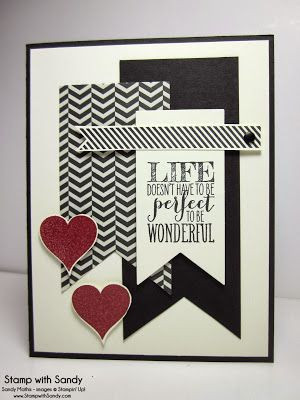 ... Valentine, Valentine Cards, Black White, Stamps Sets, Sandy Mathis