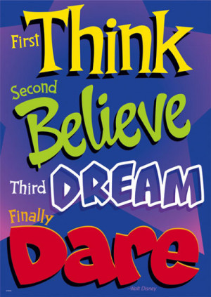 Walt Disney's 4 Steps To Success ~ #poster #taolife #disney #quote