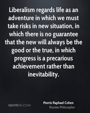 ... which progress is a precarious achievement rather than inevitability