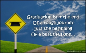 Inspirational graduation message
