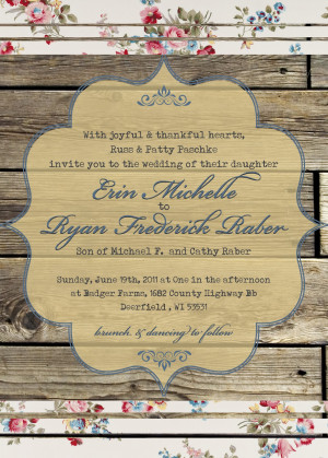 The fabic detail was my favorite part of the invitation. What's your's ...