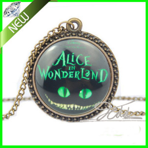 Fashion Necklaces & Pendants Alice in Wonderland Necklace - Cat Quote ...