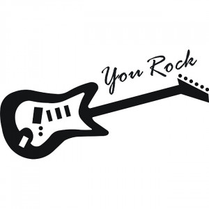 Design on Style 'You Rock Guitar' Vinyl Wall Art Quote