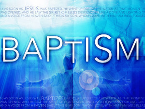 Why Be Baptized?