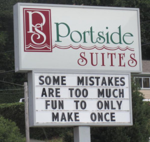 Making Mistakes – Funny Quotes from Hotel Advertising