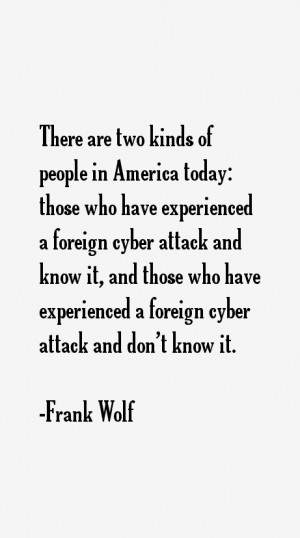 Frank Wolf Quotes & Sayings