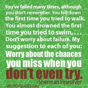 DONT WORRY ABOUT THE FAILURE QUOTES