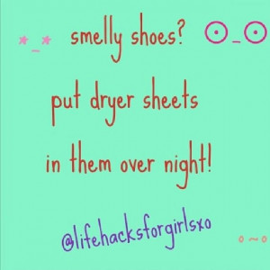 Life hack for Smelly shoes