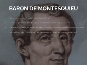 Baron De Montesquieu Baron de montesquieu. i know that some systems ...