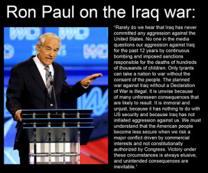 Ron Paul Quotes Freedom Ron paul quote war iraq