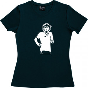 Glenn Hoddle Navy Blue Women's T-Shirt