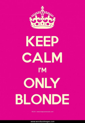 Dumb blonde quotes