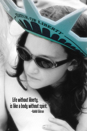 Lady Liberty Quote Photograph